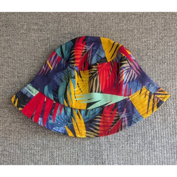 Bacardi Rum Branded Bucket Hat, Dark Tropical Palm Pattern - Picture 2 of 3